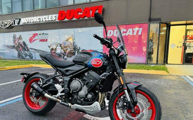 2026 Triumph Trident 660 Triple Tribute Edition Sapphire Black