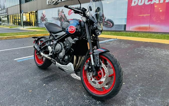 2026 Triumph Trident 660 Triple Tribute Edition Sapphire Black