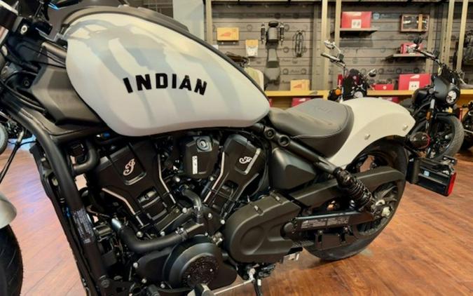 2025 Indian Motorcycle® Scout® Sixty Bobber Limited Ghost White Metallic Smoke