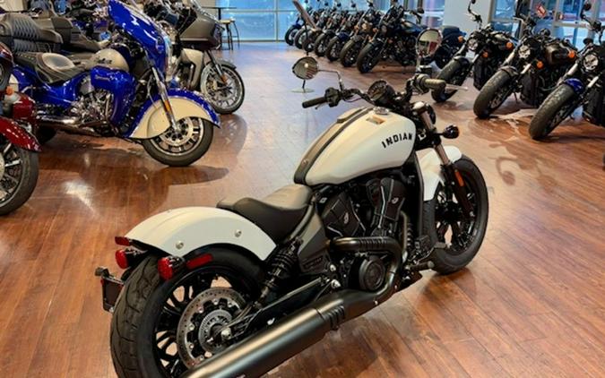 2025 Indian Motorcycle® Scout® Sixty Bobber Limited Ghost White Metallic Smoke