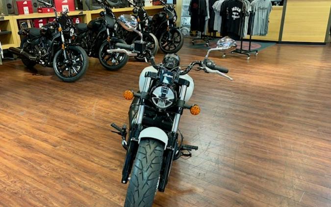 2025 Indian Motorcycle® Scout® Sixty Bobber Limited Ghost White Metallic Smoke