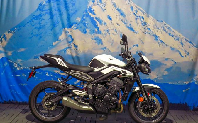 2024 Triumph Street Triple 765 R Crystal White R