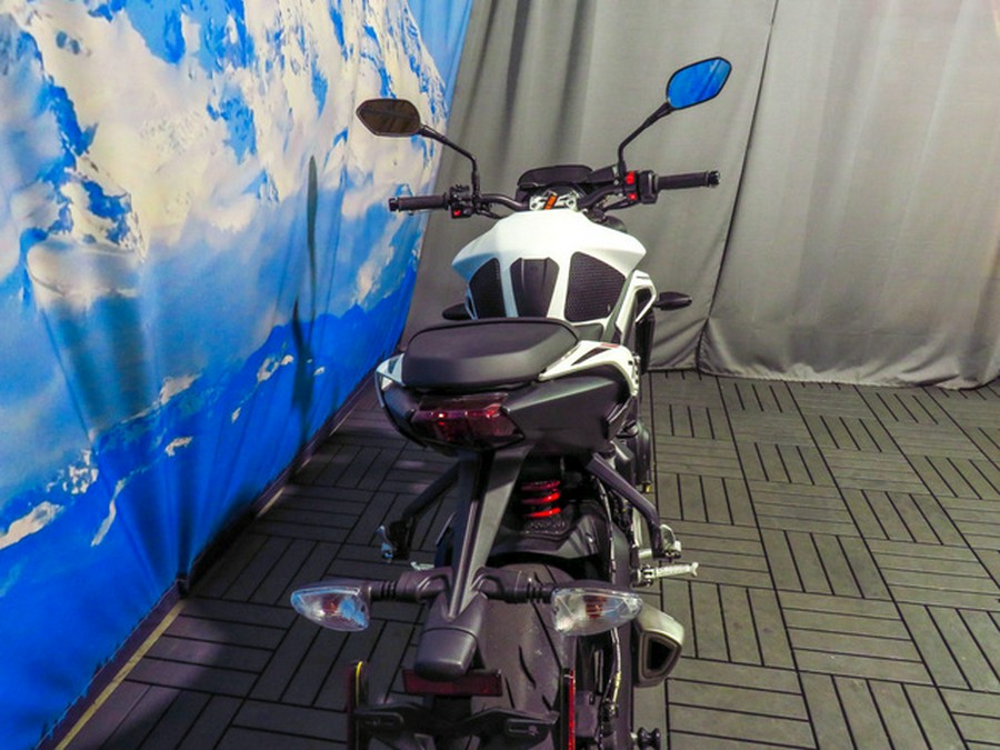 2024 Triumph Street Triple 765 R Crystal White R