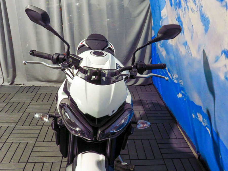 2024 Triumph Street Triple 765 R Crystal White R