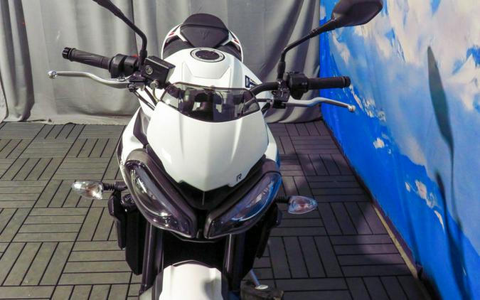 2024 Triumph Street Triple 765 R Crystal White R