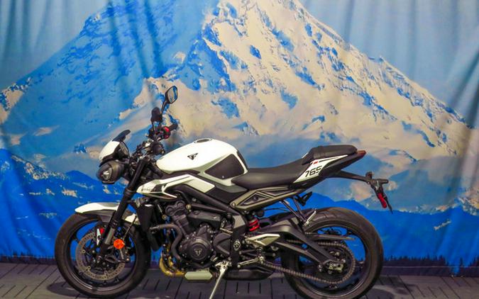 2024 Triumph Street Triple 765 R Crystal White R