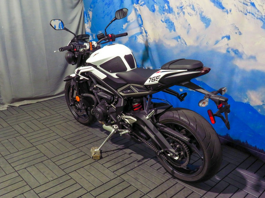 2024 Triumph Street Triple 765 R Crystal White R