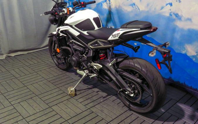 2024 Triumph Street Triple 765 R Crystal White R