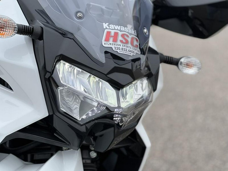2025 Kawasaki KLR®650 Pearl Crystal White/Metallic Carbon Gray