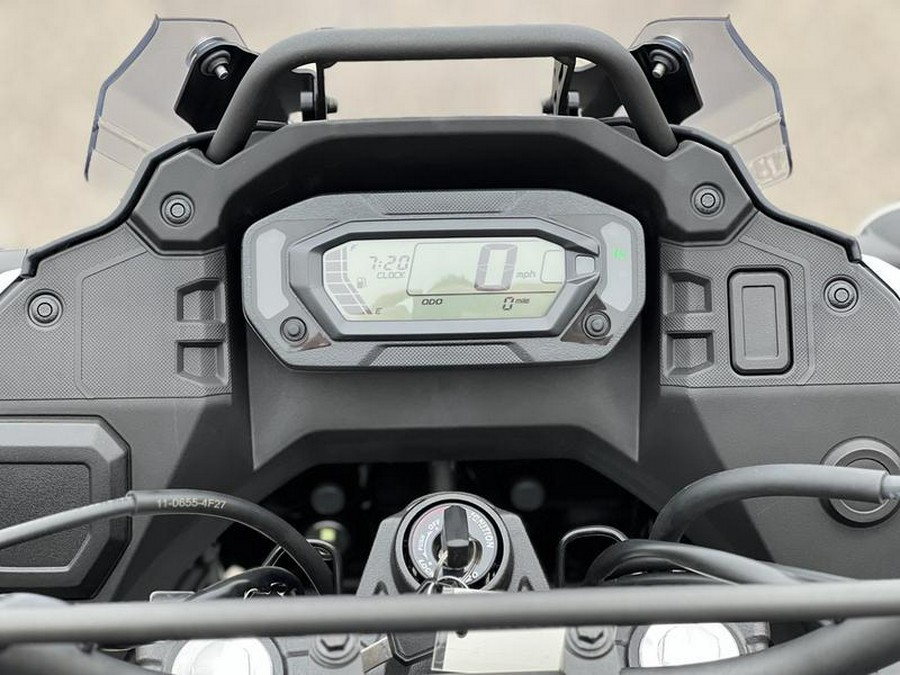 2025 Kawasaki KLR®650 Pearl Crystal White/Metallic Carbon Gray