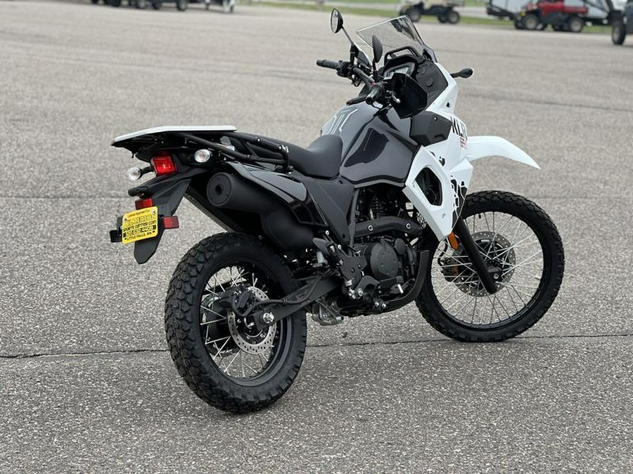 2025 Kawasaki KLR®650 Pearl Crystal White/Metallic Carbon Gray