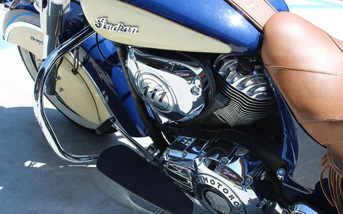 2017 Indian Motorcycle® Chief® Vintage Springfield Blue Over Ivory Cream