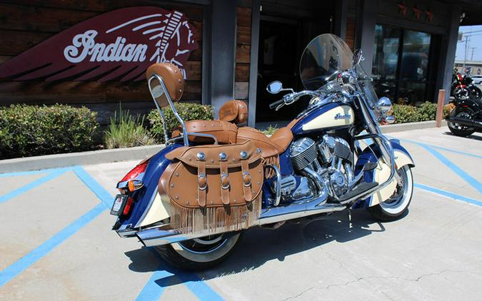 2017 Indian Motorcycle® Chief® Vintage Springfield Blue Over Ivory Cream