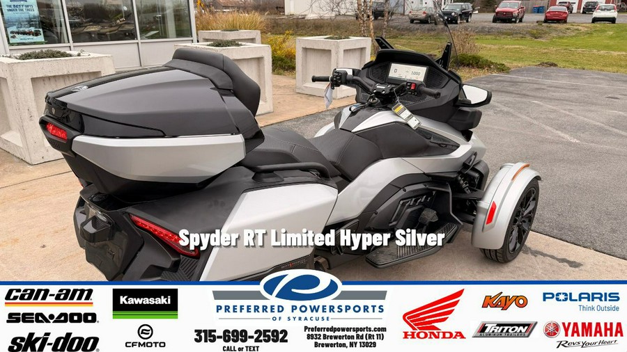 2025 Can-Am Spyder RT Limited Hyper Silver