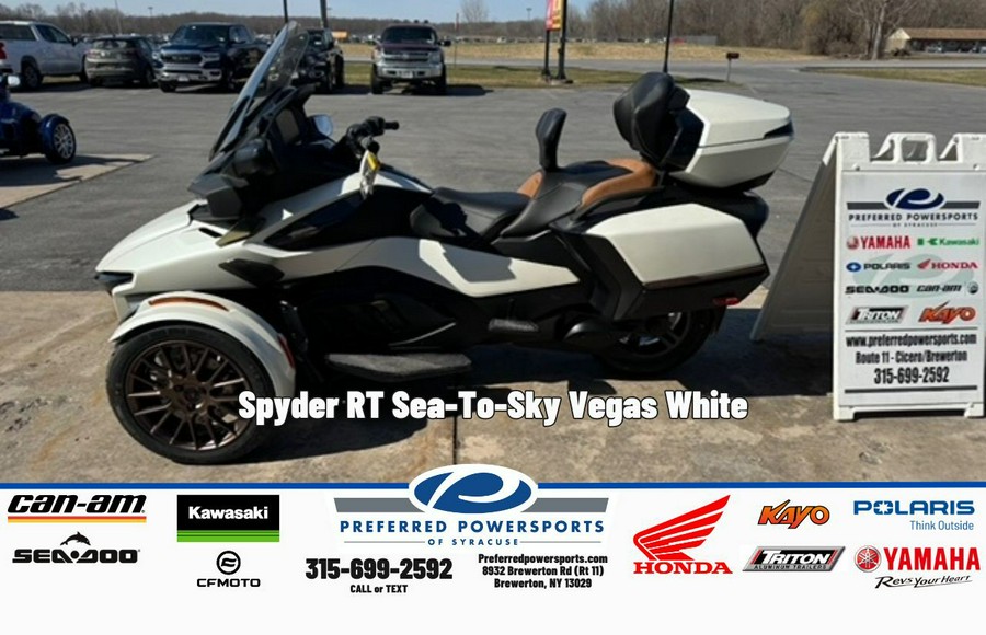 2025 Can-Am Spyder RT Sea-To-Sky Vegas White