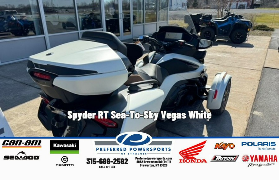 2025 Can-Am Spyder RT Sea-To-Sky Vegas White