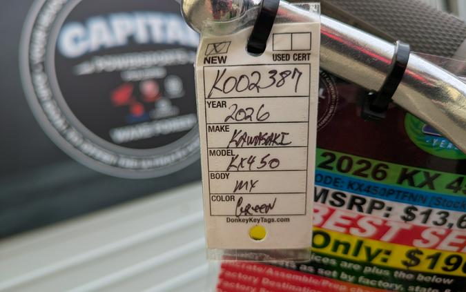 2026 Kawasaki KX 450 SR
