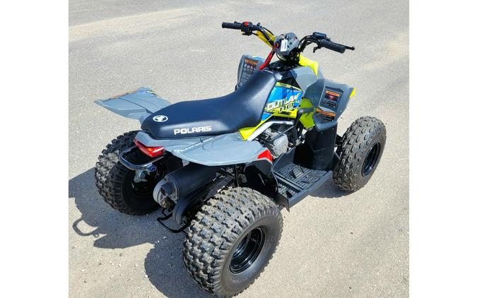 2022 Polaris Industries Outlaw 110 EFI Avalanche Gray/Lime Squeeze