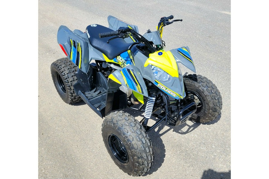 2022 Polaris Industries Outlaw 110 EFI Avalanche Gray/Lime Squeeze