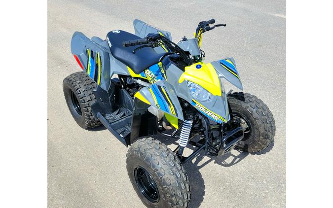 2022 Polaris Industries Outlaw 110 EFI Avalanche Gray/Lime Squeeze