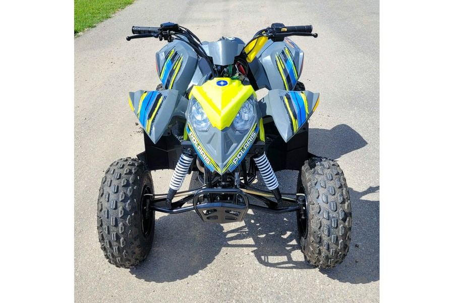 2022 Polaris Industries Outlaw 110 EFI Avalanche Gray/Lime Squeeze