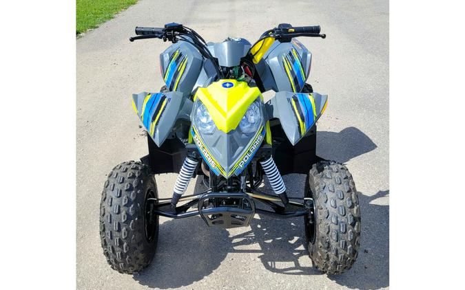 2022 Polaris Industries Outlaw 110 EFI Avalanche Gray/Lime Squeeze