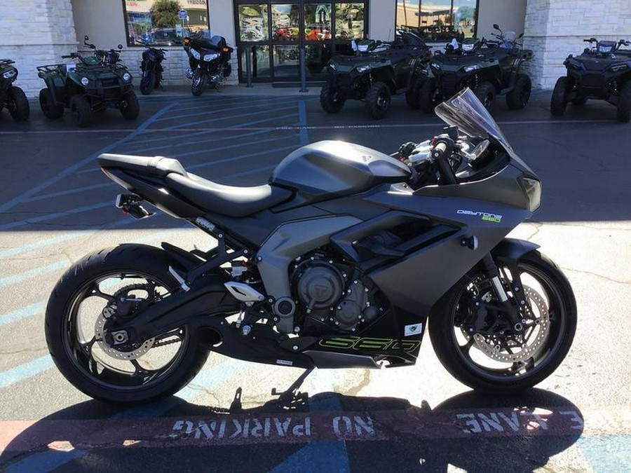 2025 Triumph Daytona 660 Satin Granite/Satin Black
