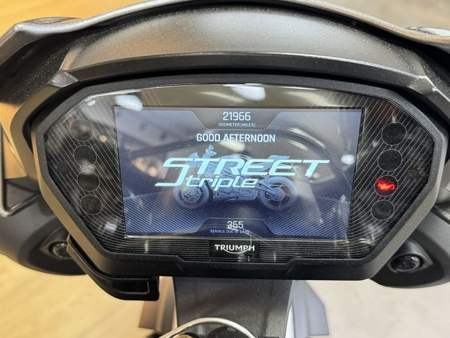 2020 Triumph Street Triple RS Silver Ice