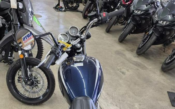 2025 Kawasaki W230 METALLIC OCEAN BLUE/EBONY