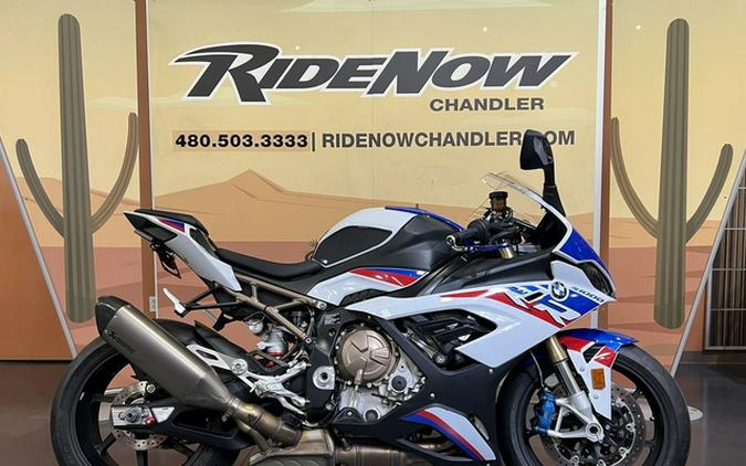 2022 BMW S 1000 RR Light White Racing Blue Racing Red