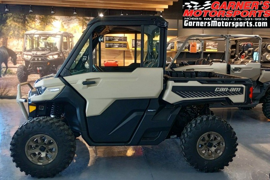 2024 Can-Am® Defender Limited HD10 Desert Tan & Timeless Black