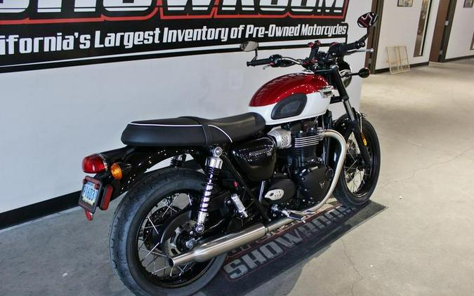 2023 Triumph Bonneville T100 Carnival Red Fusion White