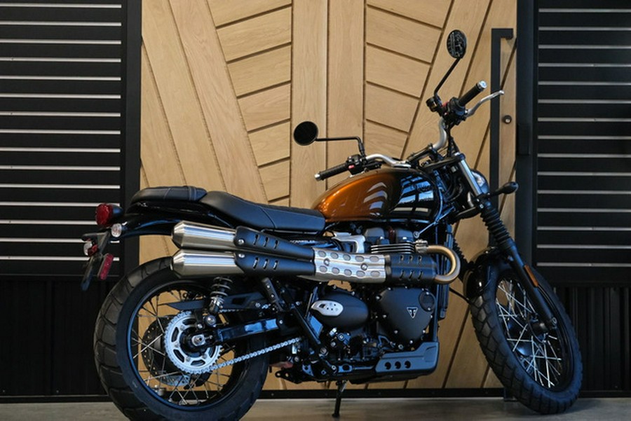 2024 Triumph Scrambler 900 Stealth Edition PHANTOM ORANGESILVER ORANGE