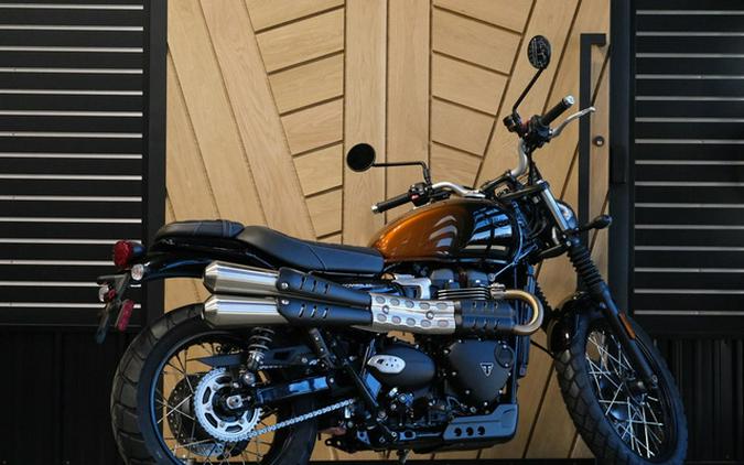 2024 Triumph Scrambler 900 Stealth Edition PHANTOM ORANGESILVER ORANGE