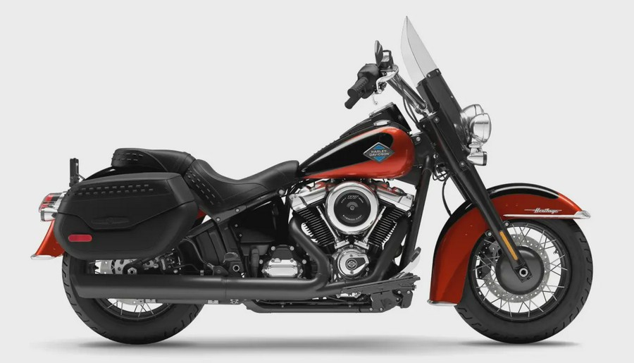 2025 Harley-Davidson® Heritage Classic Whiskey Fire / Vivid Black w/Laced Wheels