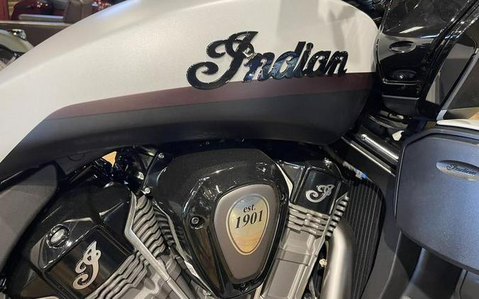 2024 Indian Motorcycle® Pursuit® Dark Horse® w/PowerBand Audio Pkg Icon Ghost White Metallic Smoke