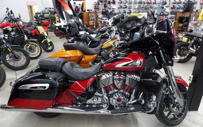 2020 Indian Chieftain Elite Thunder Black Vivid Crystal/Wildf