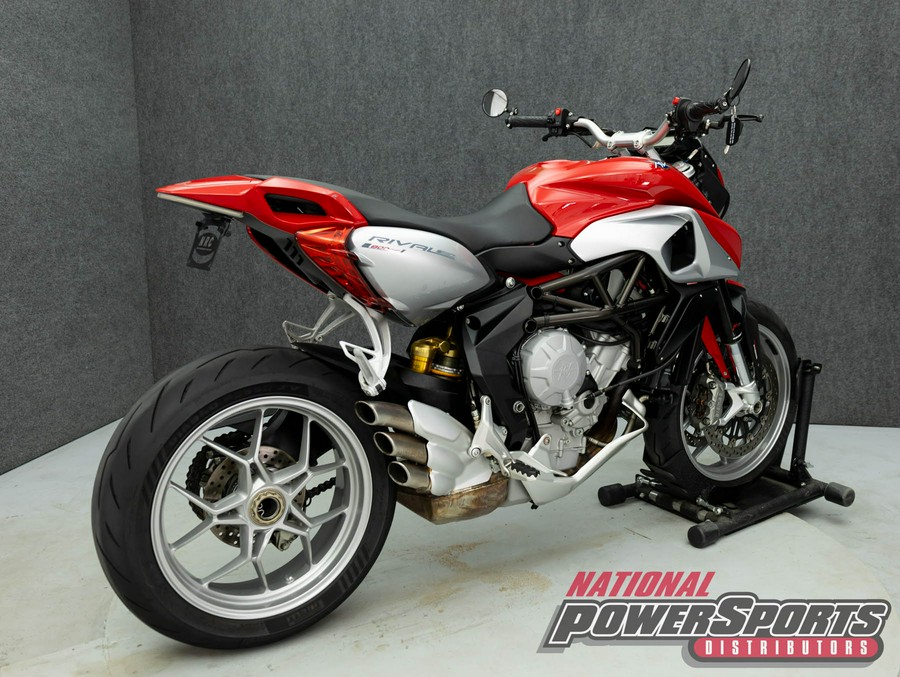 2014 MV AGUSTA RIVALE 800 W/ABS