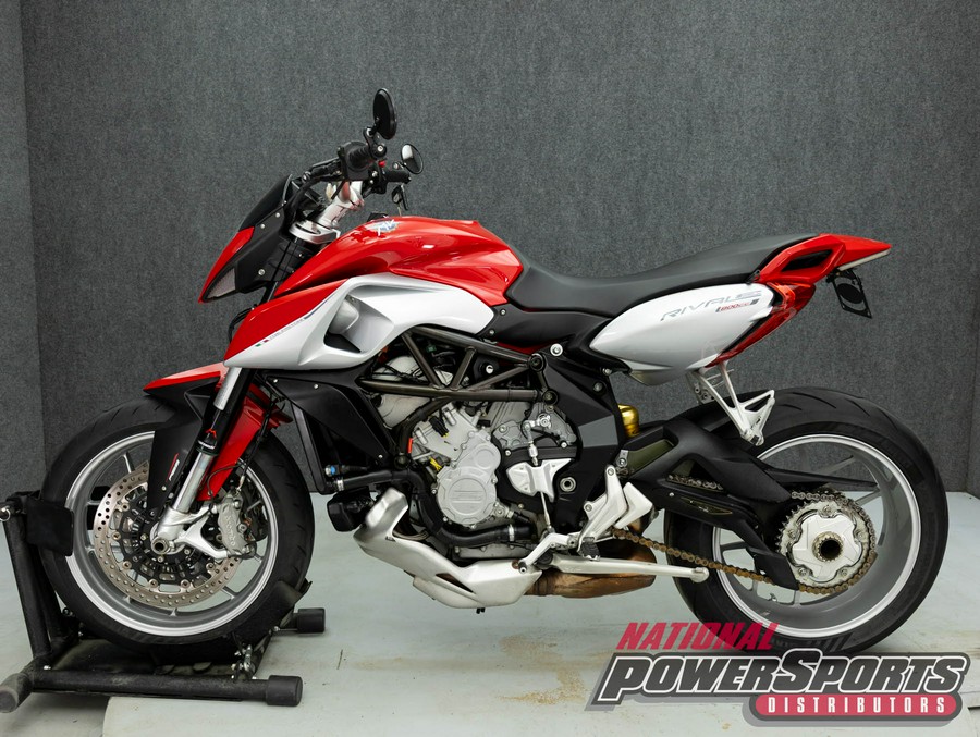 2014 MV AGUSTA RIVALE 800 W/ABS