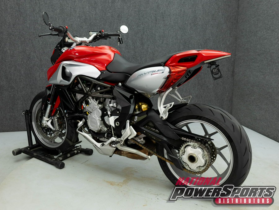 2014 MV AGUSTA RIVALE 800 W/ABS