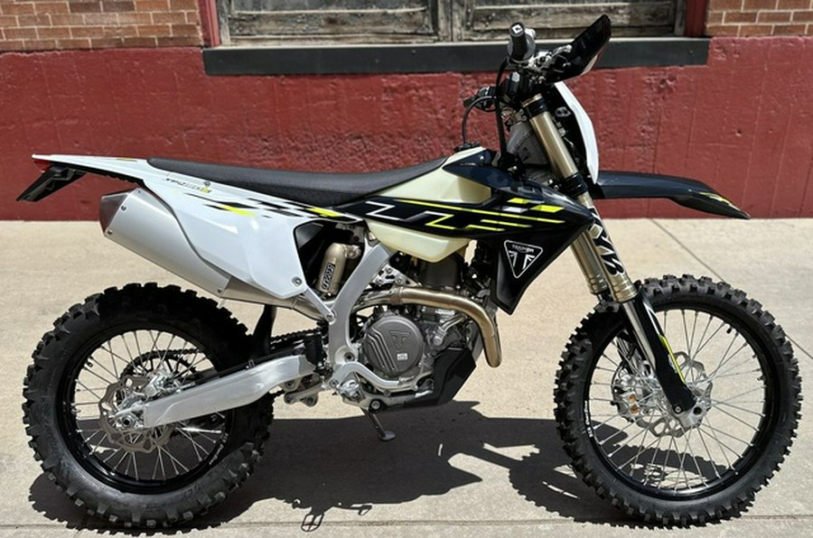 2026 Triumph TF 450-E Jet BlackPure White