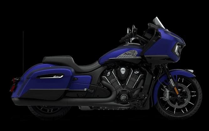 New 2024 INDIAN MOTORCYCLE CHALLENGER DARK HORSE SPIRIT BLU SMK