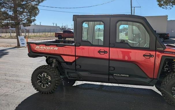 New 2024 POLARIS RANGER CREW XD 1500 NORTHSTAR EDITION ULTIMATE SUNSET RED