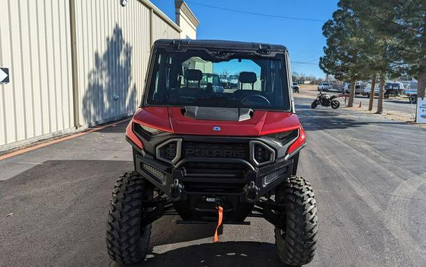 New 2024 POLARIS RANGER CREW XD 1500 NORTHSTAR EDITION ULTIMATE SUNSET RED