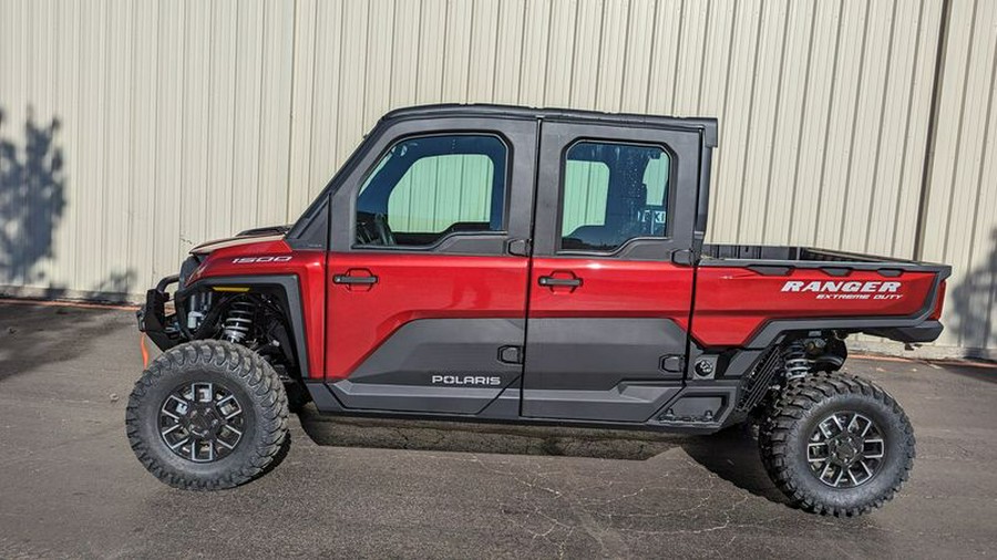 New 2024 POLARIS RANGER CREW XD 1500 NORTHSTAR EDITION ULTIMATE SUNSET RED