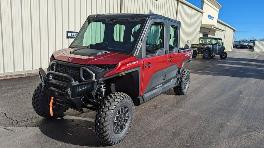 New 2024 POLARIS RANGER CREW XD 1500 NORTHSTAR EDITION ULTIMATE SUNSET RED