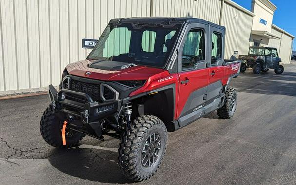 New 2024 POLARIS RANGER CREW XD 1500 NORTHSTAR EDITION ULTIMATE SUNSET RED