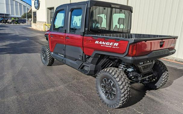 New 2024 POLARIS RANGER CREW XD 1500 NORTHSTAR EDITION ULTIMATE SUNSET RED