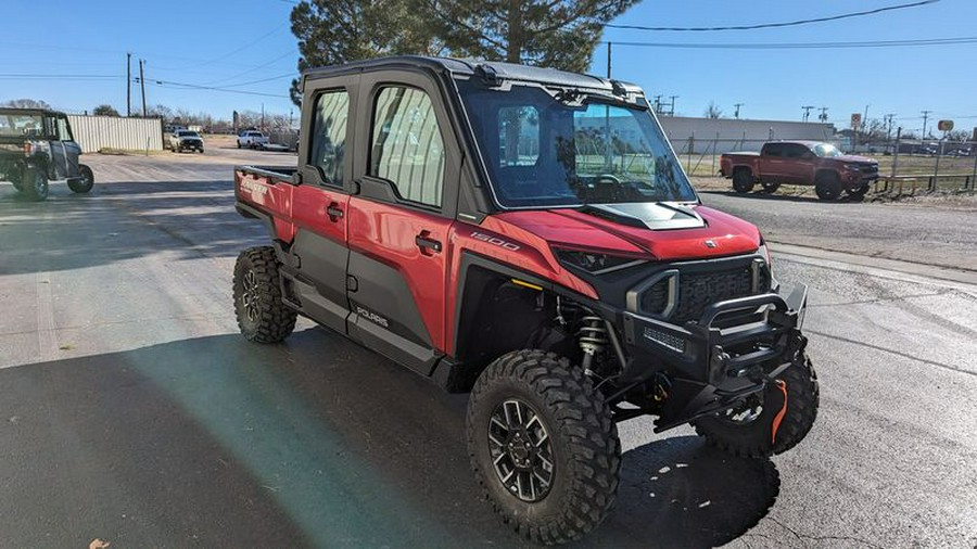 New 2024 POLARIS RANGER CREW XD 1500 NORTHSTAR EDITION ULTIMATE SUNSET RED