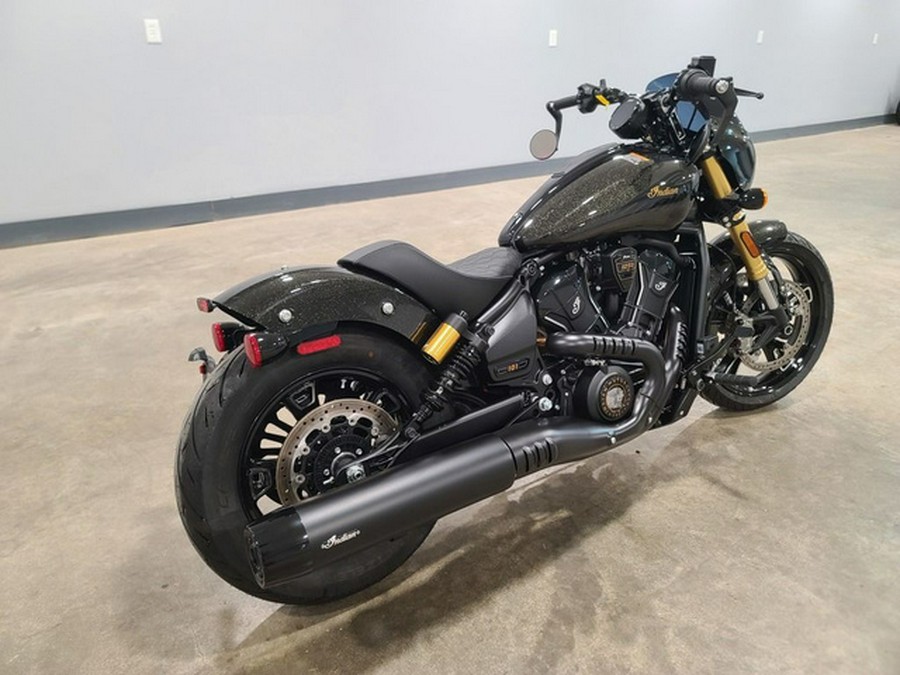 2026 Indian 101 Scout Black Crystal With Super Graphite